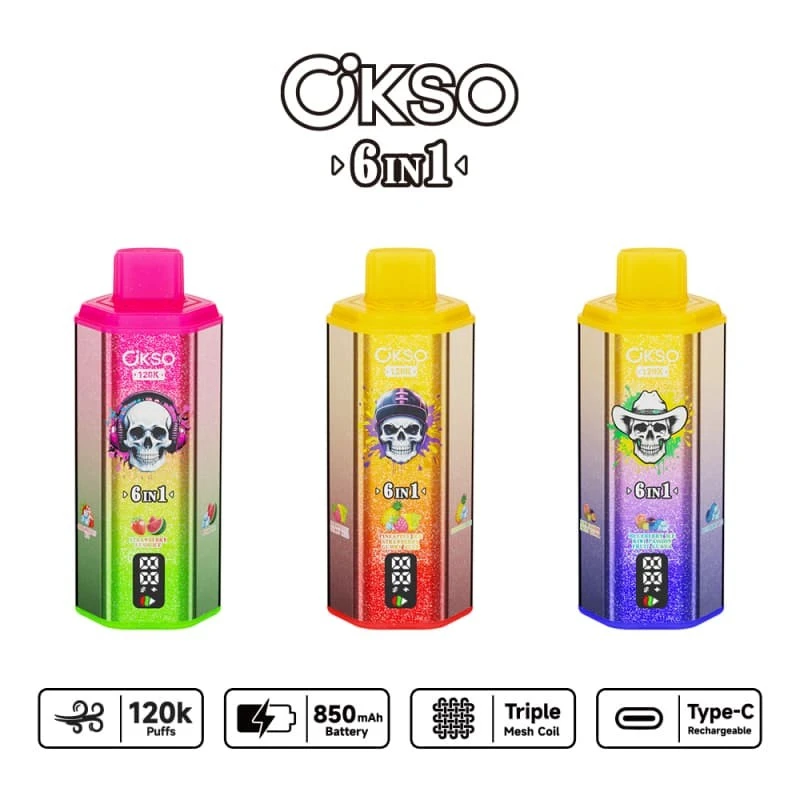 Okso 120k Puffs 6in1 factory